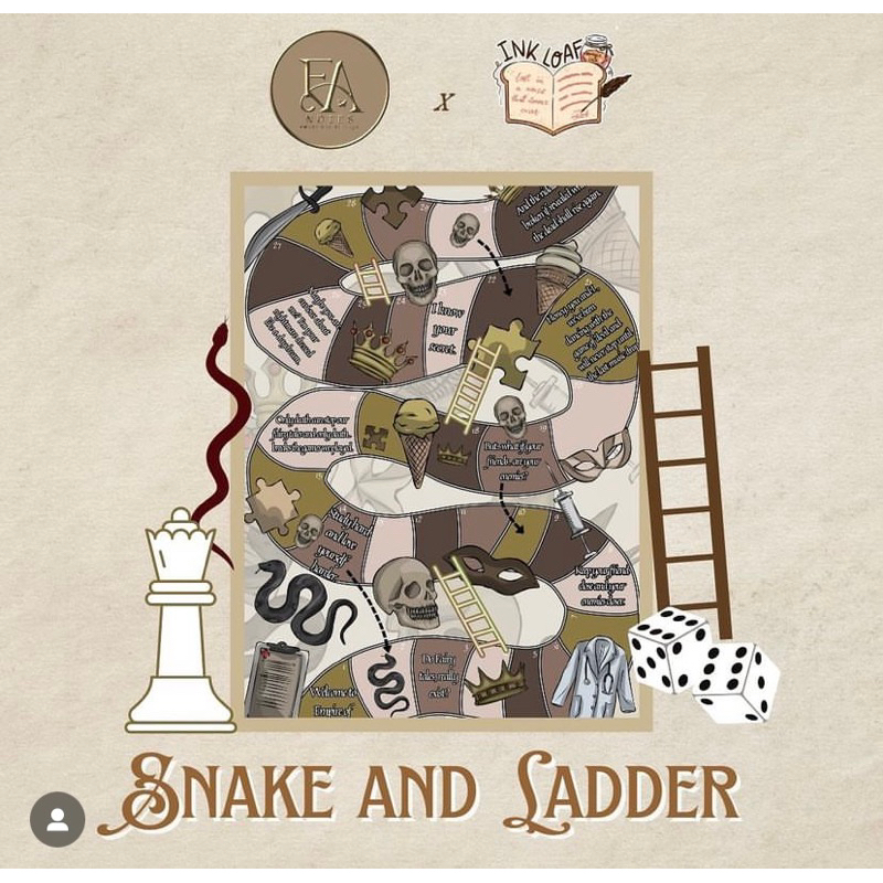 Snake And Ladder Game Prince of Death Ink loaf Merchandise KAF | Shopee ...