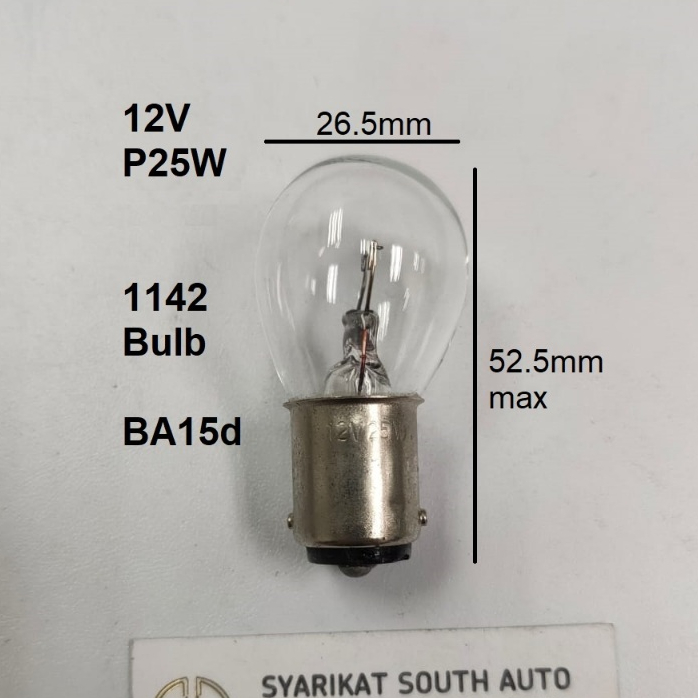 12V P25W Morrison BA15d 1142 Bulb Stop Brake Light Tail Lamp Front Rear