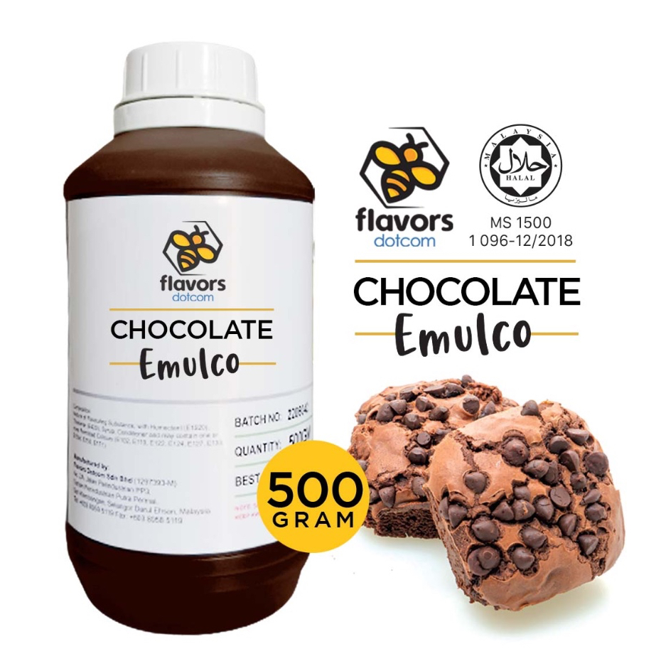[HALAL] Flavors Food Flavouring Chocolate Emulco C180 (500g