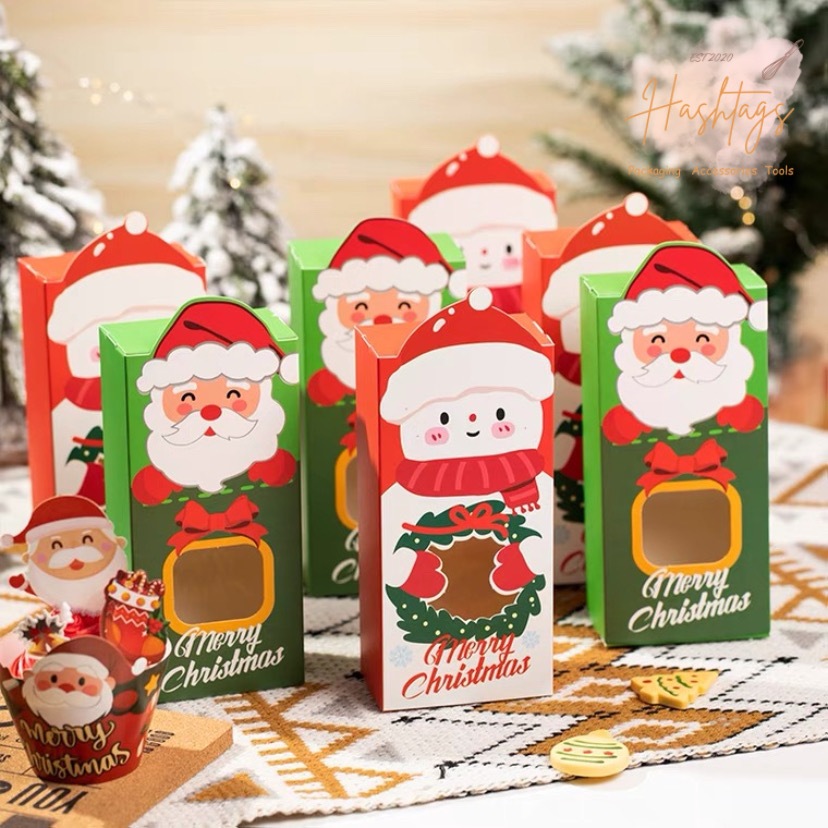 Merry Christmas Party Gift Candy Box Xmas Unique Packaging Box with ...