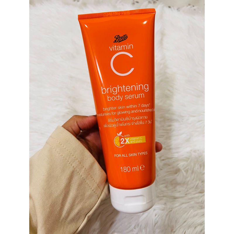 BOOTS VITAMIN C BRIGHTENING BODY SERUM 180ML Shopee Malaysia