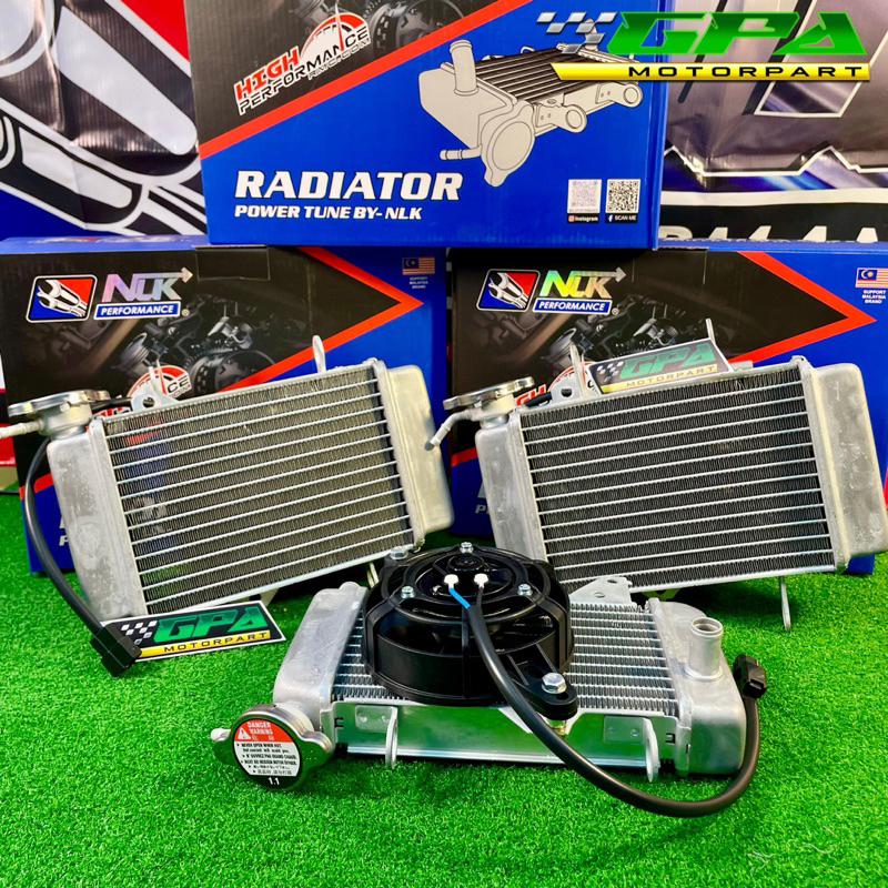NLK PERFORMANCE RACING RADIATOR KIPAS BESAR PNP Y15ZR LC135 RS150 RSX150 Shopee Malaysia