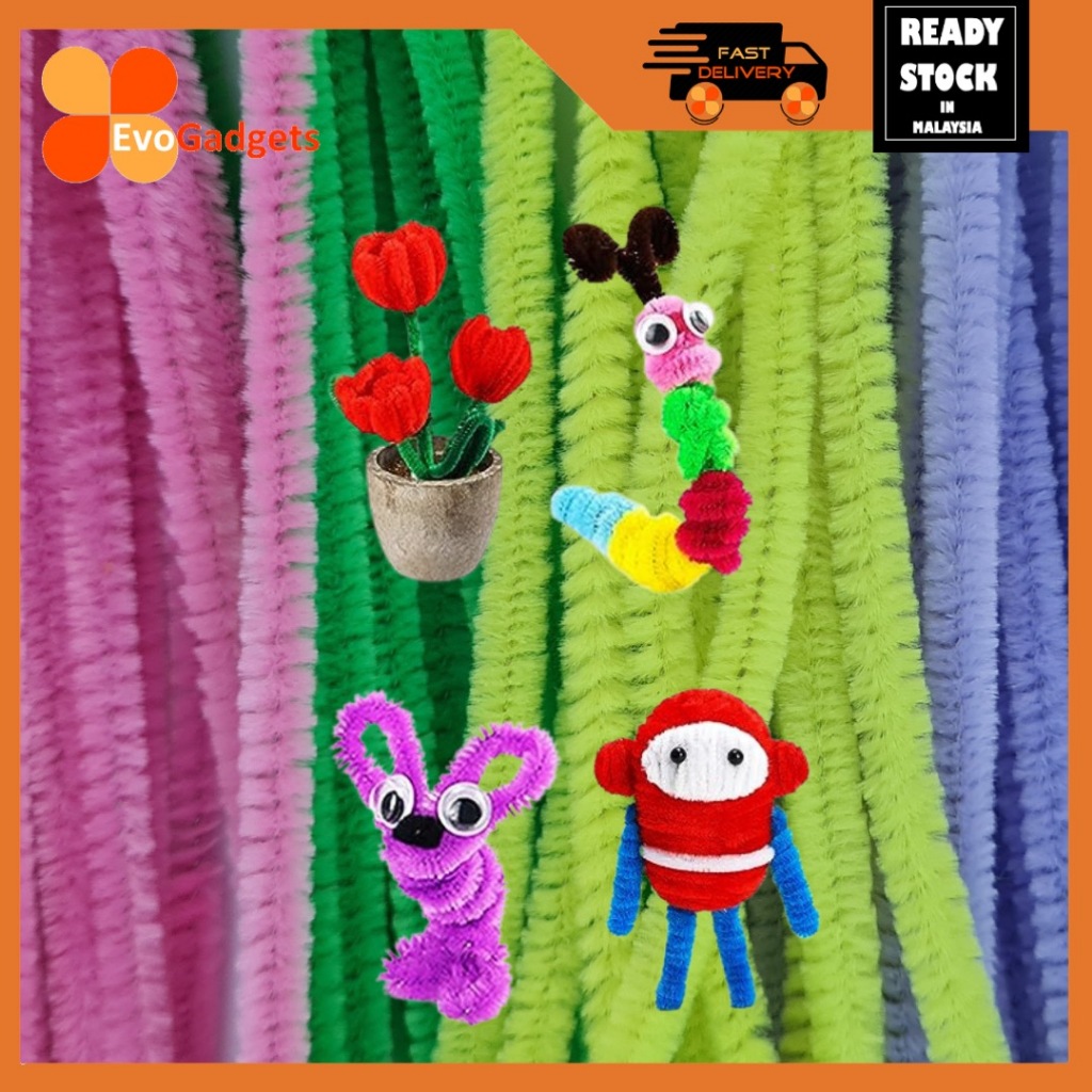 200 Tiges Nettoyantes Pour Pipe – Grises – 30 Cm (12 Pouces) – Pour Bricolage & Art