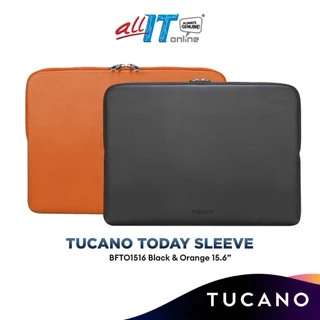 Tucano Today Sleeve 15.6" Laptop Cover / Sleeve for Laptop / MacBook - Black/Orange