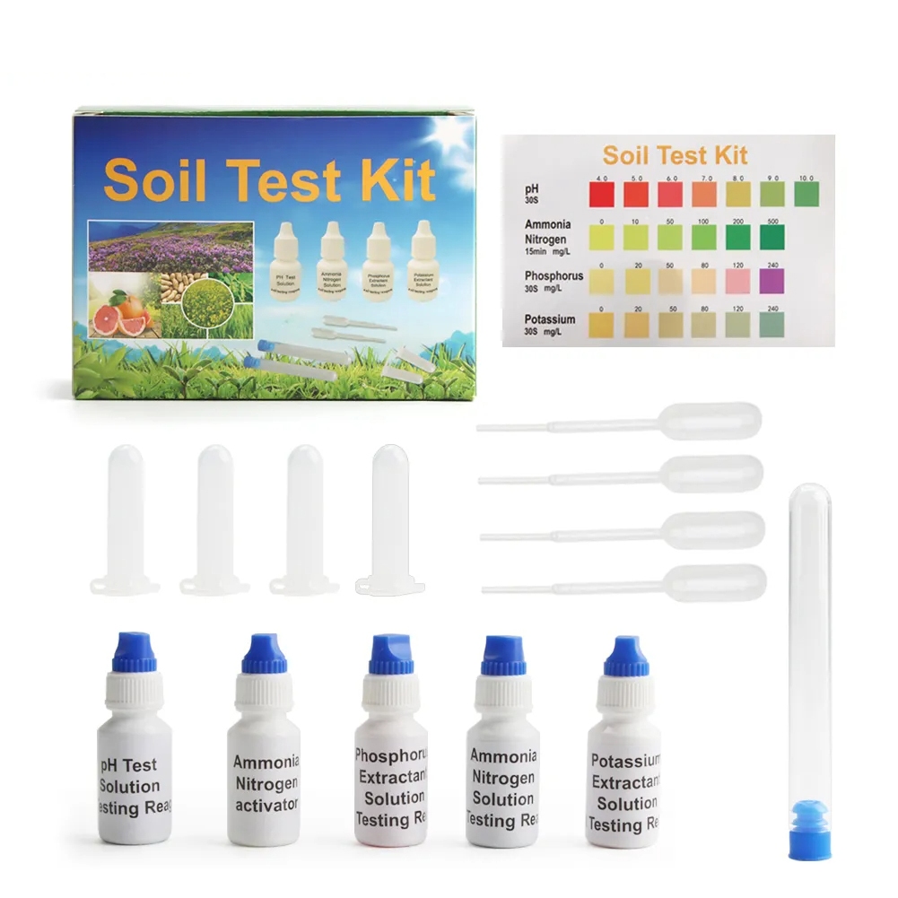 NPK Soil Test Kit Soil PH Test Solution Nitrate Phosphorus Potassium