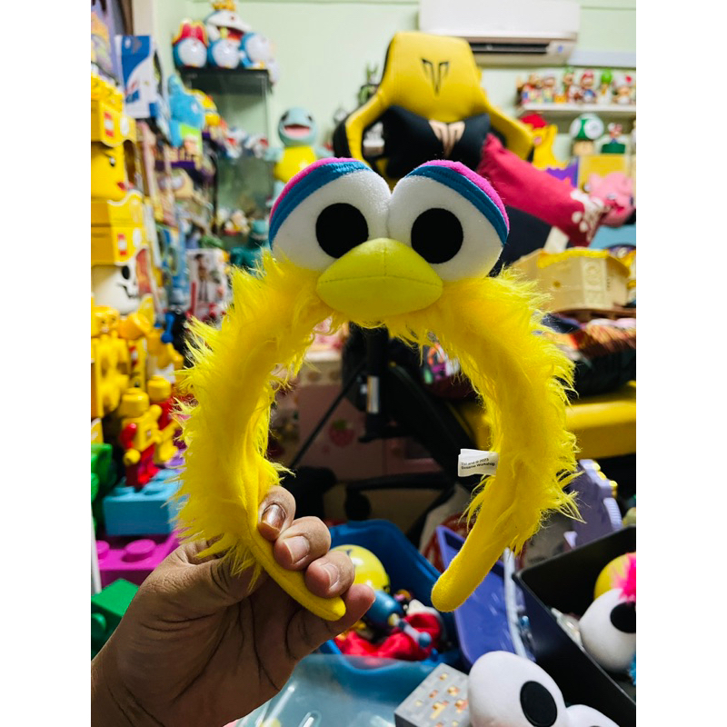 Universal Studios Japan Sesame Street Big Bird Headband 2sets USJ Sesame Big Bird Fluffy Headband With Beak Eyes  main image 4