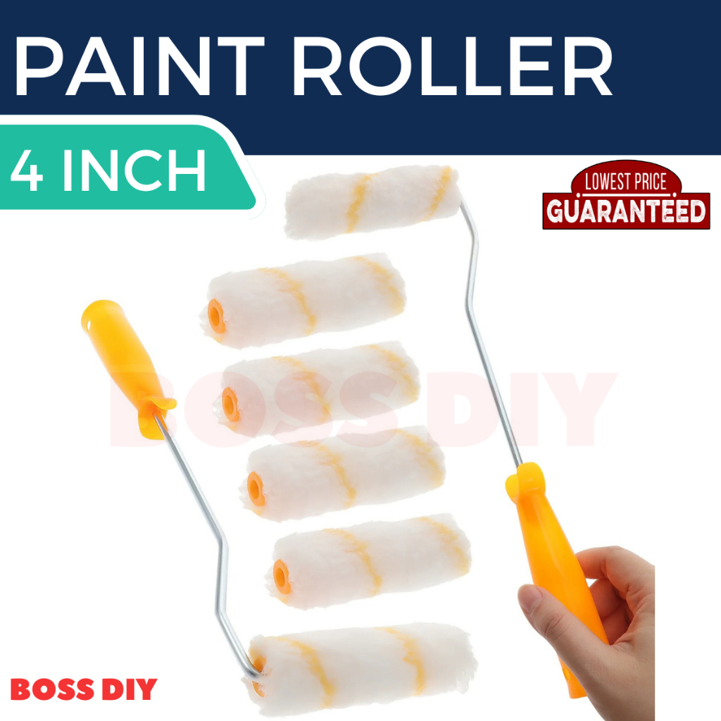 (1pc) 4" High Quality Paint Roller Refill Solvent Base Roller Isi