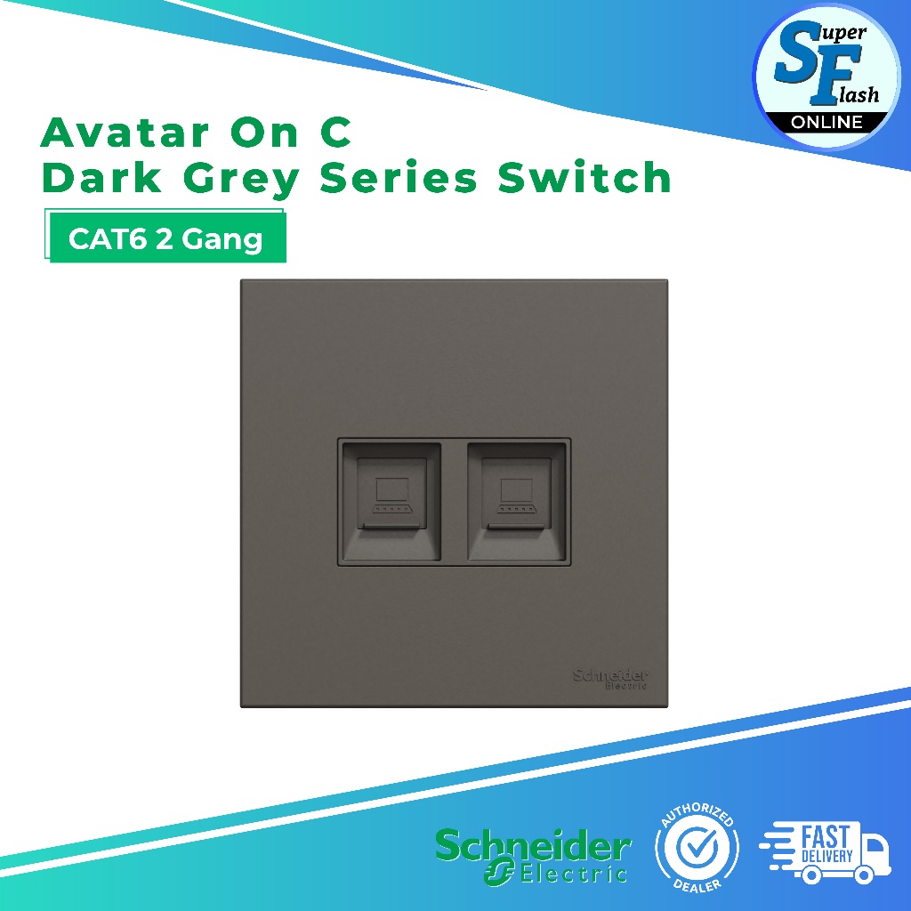 Schneider Electric Avatar On C Full Series Switch With Fluorescent ...