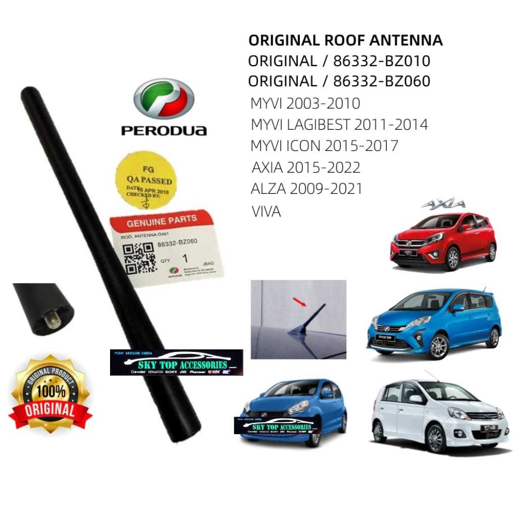 【100% Orignal】 Perodua Myvi Old Car Radio Antenna/Aerial （Myvi/Alza