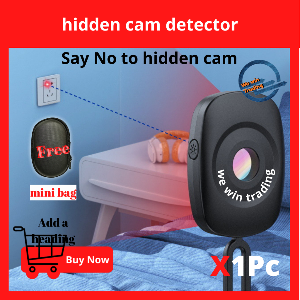 Portable anti hidden camera detector spy cam spy camera hidden cam infrared hidden  camera detector 反偷拍 hotel hostel | Shopee Malaysia