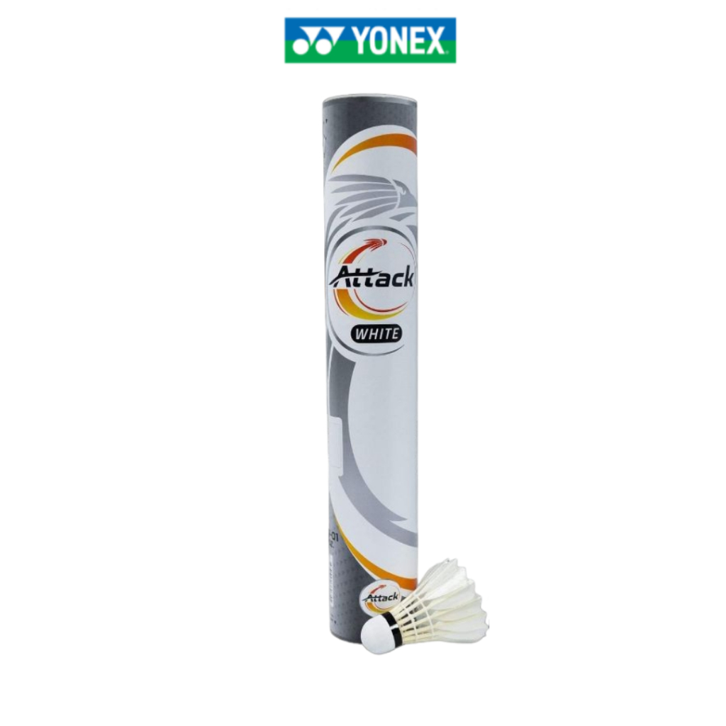 ATTACK White Badminton Shuttlecock (Speed 3 Fast) Distibuted by