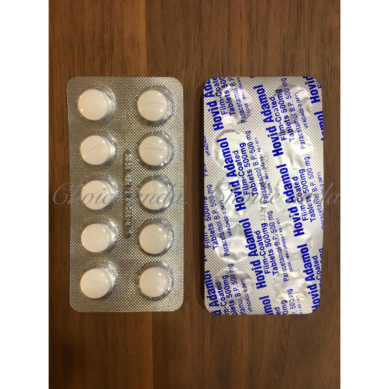 Hovid Adamol FilmCoated Tablets 500mg (1 Strip of 10 Tablets