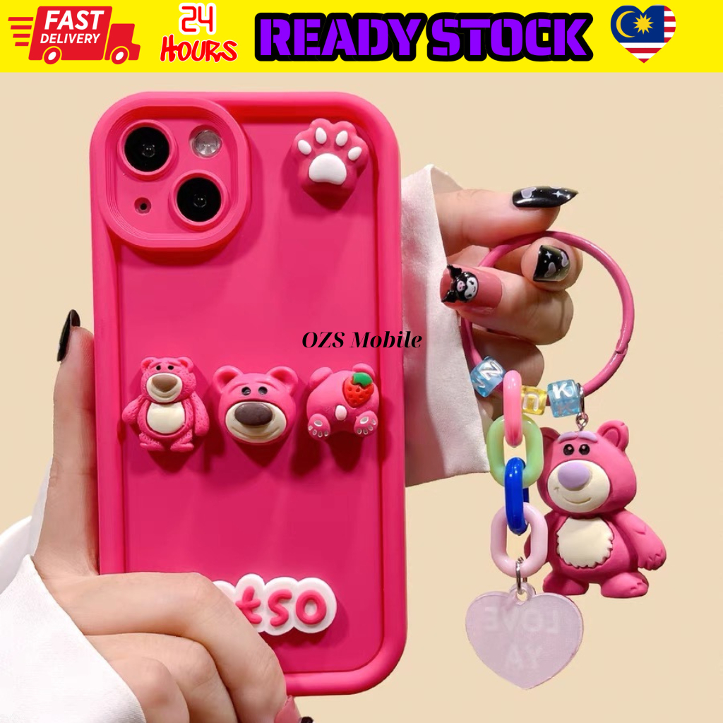 Redmi 9A 9C 9T 10 10A 10C 12 12C 13 13C lotso with chain solid case