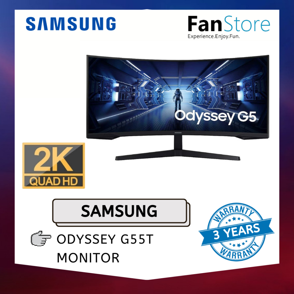 34” Odyssey G5 Curved Gaming Monitor (165Hz)
