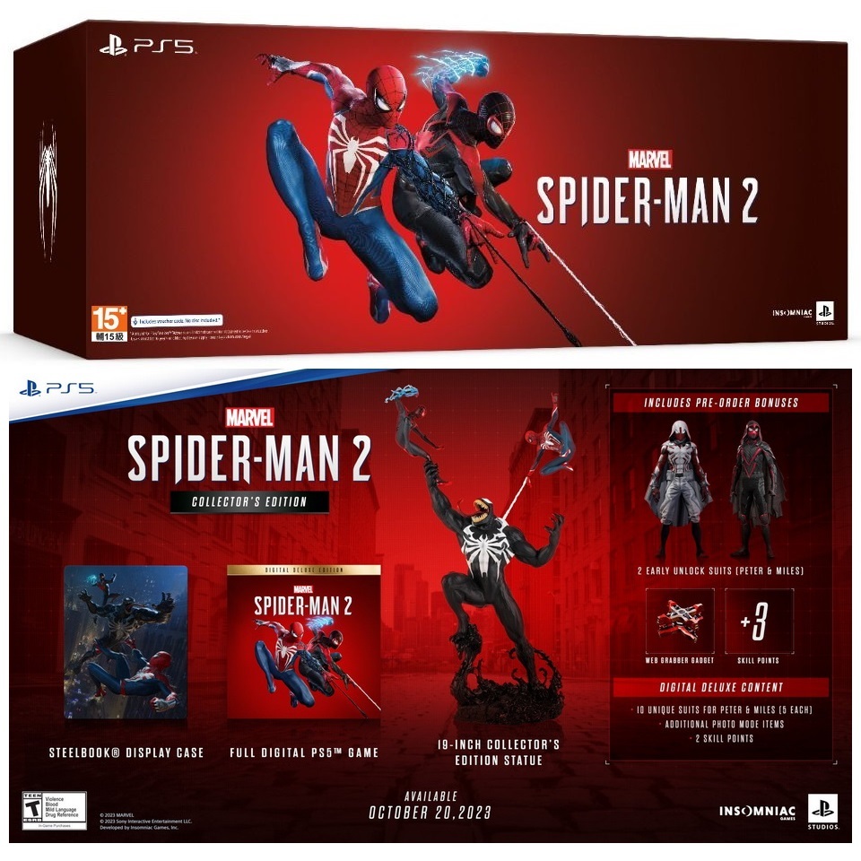 My Set Ps5 Marvel Spider Man 2 Collectors Edition Spiderman 2