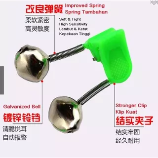 READY STOCK !!! ] FISHING BELL LOCENG PANCING SINGLE, DOUBLE, DOUBLE  PLASTIC