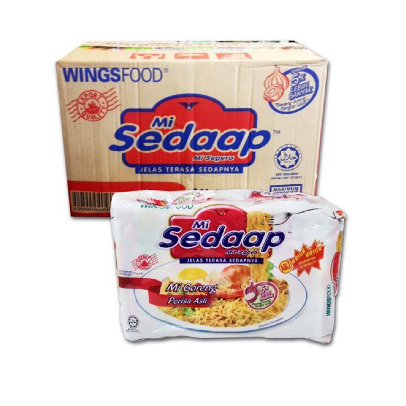 Mi Sedap Goreng Perisa Asli Gm X Pcs Shopee Malaysia