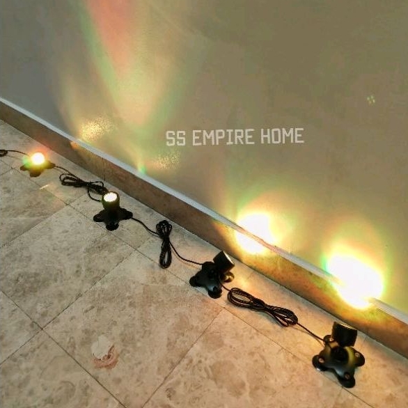 Spotlight 4-lamp Remote Control Timer Set LED submersible IP68 ...
