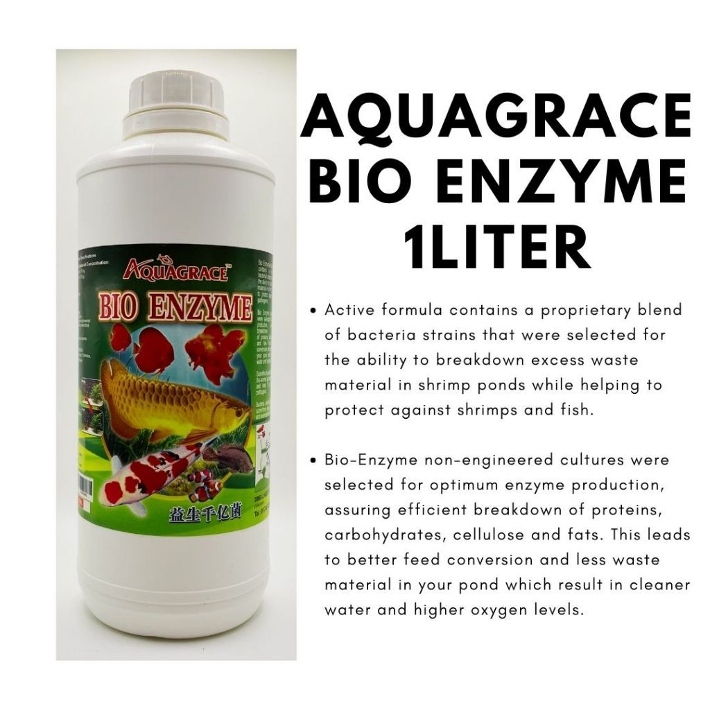 AQUAGRACE BIOENZYME 1LITER (Aquaculture water additive) Shopee Malaysia
