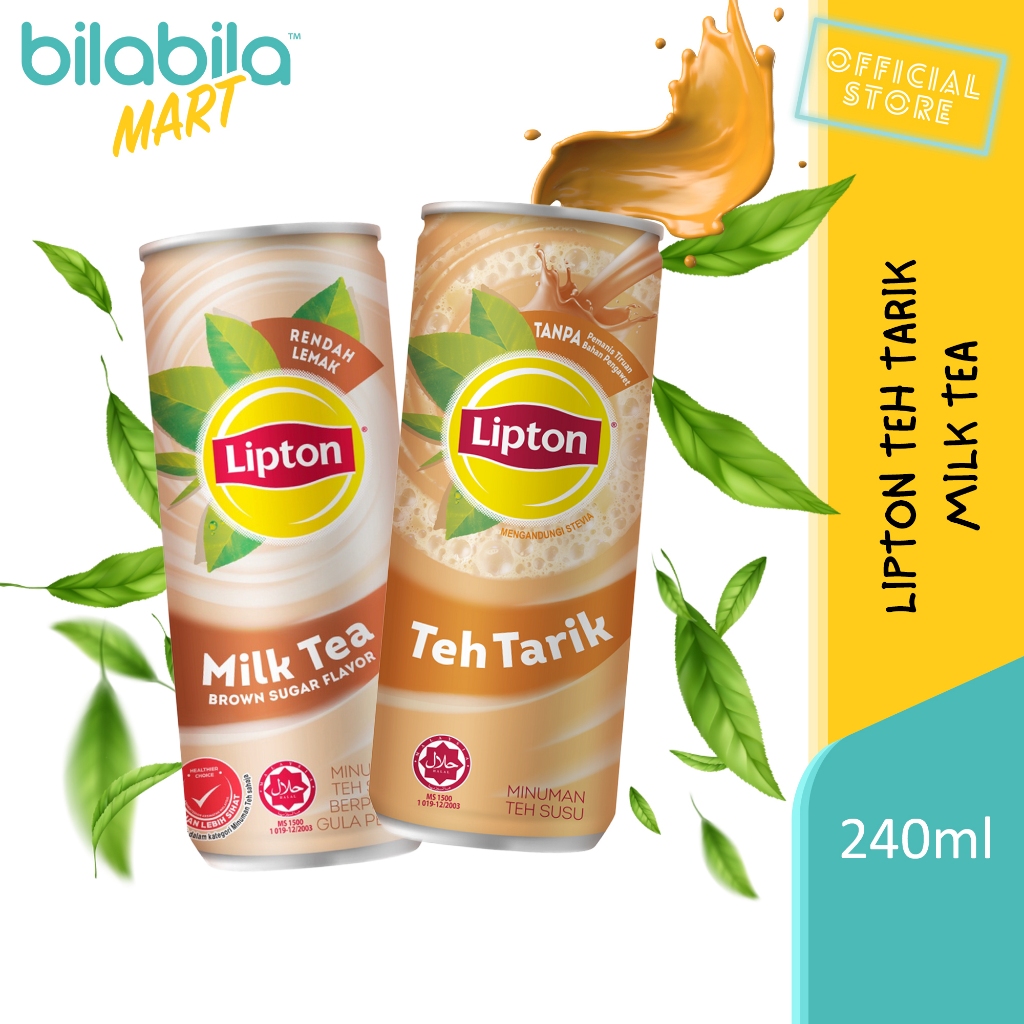 Lipton Milk Tea / Teh Tarik Can Drink 240ml | Shopee Malaysia