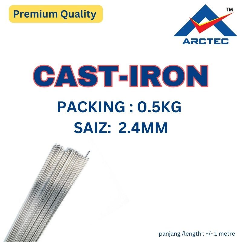 ( 0.5KG X 2.4MM) JAPAN Cast Iron welding TIG rod fillers for repairs