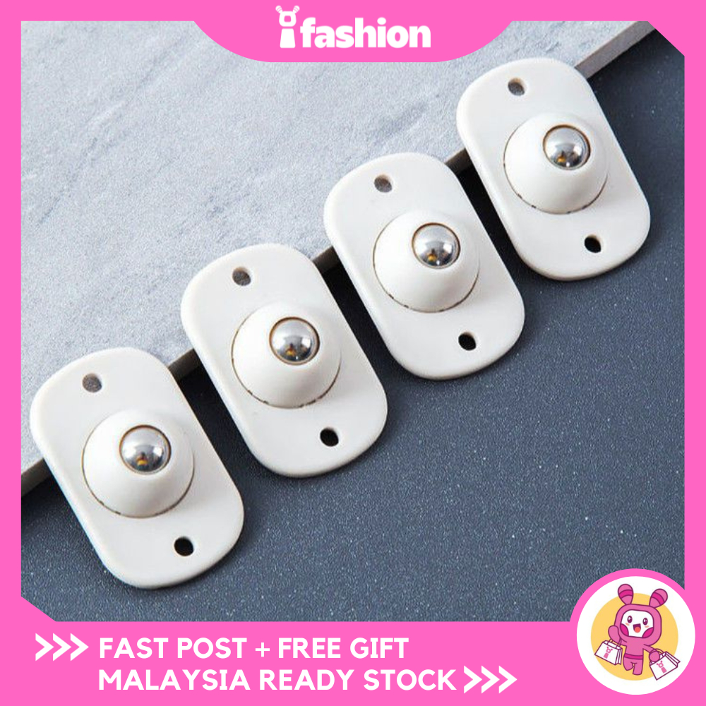 iFASHION 1680 4pcs Self-adhesive Rotating Wheels Mini Swivel Casters ...