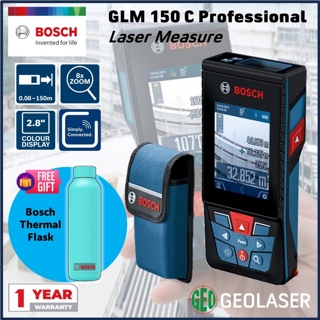 BOSCH GLM 30 / 40 / 50 / 100 / 150M Laser Distance Meter Measurer GLM40 ...