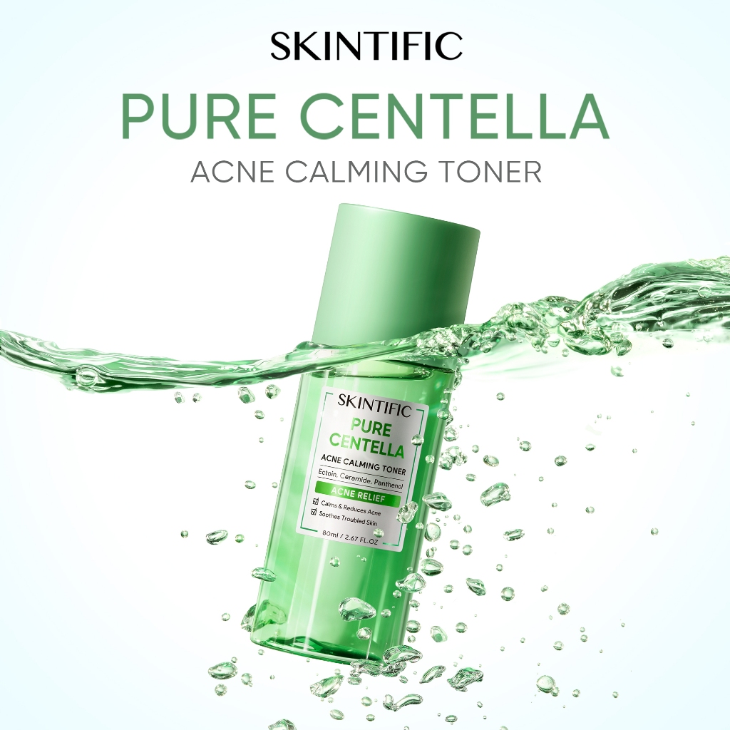SKINTIFIC Pure Centella Acne Calming Toner Controls Oil For Redness