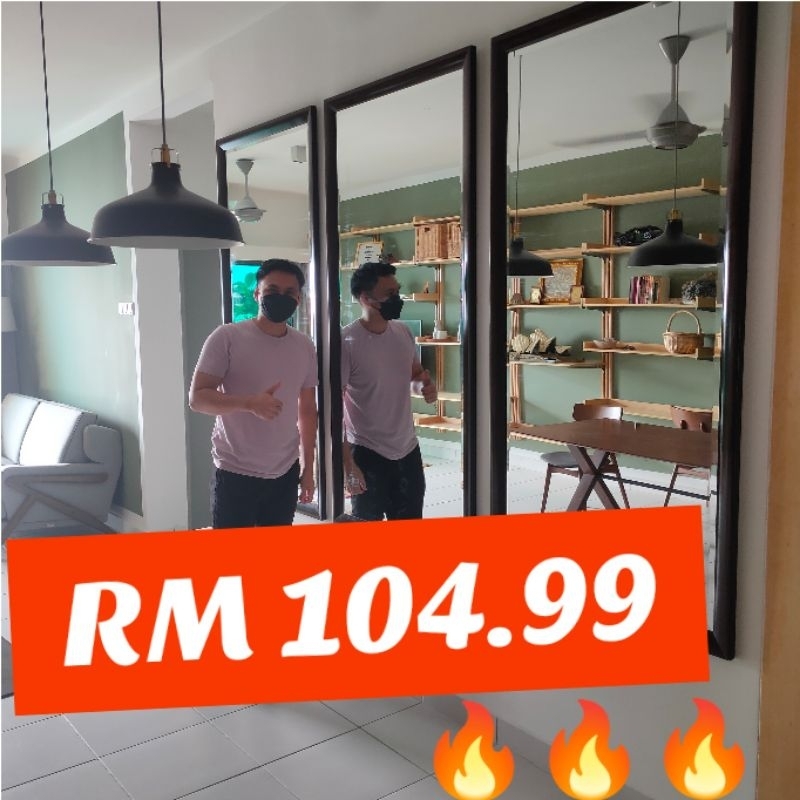 CERMIN DINDING BESAR MURAH DECO (READY STOK) / BIG LARGE WALL MIRROR