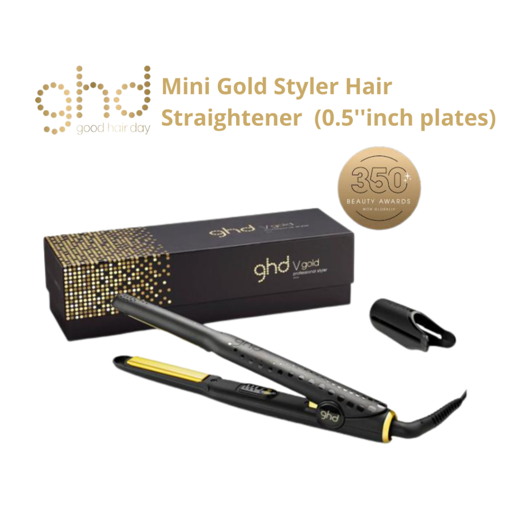 GHD Mini Gold Styler Hair Straightener 0.5 inch plates Shopee