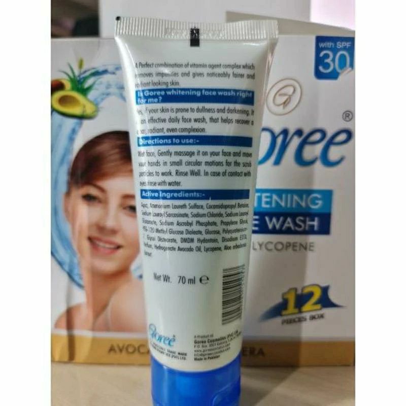 Goree Whitening Face Wash with Lycopene (70 ml) Shopee Malaysia