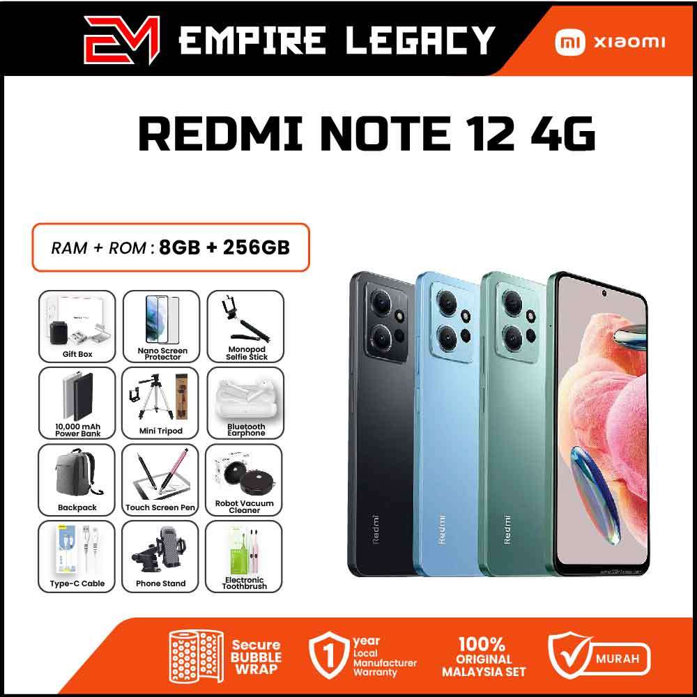 Xiaomi Redmi Note 12 8GB RAM 256GB ROM 6.67 AMOLED DotDisplay
