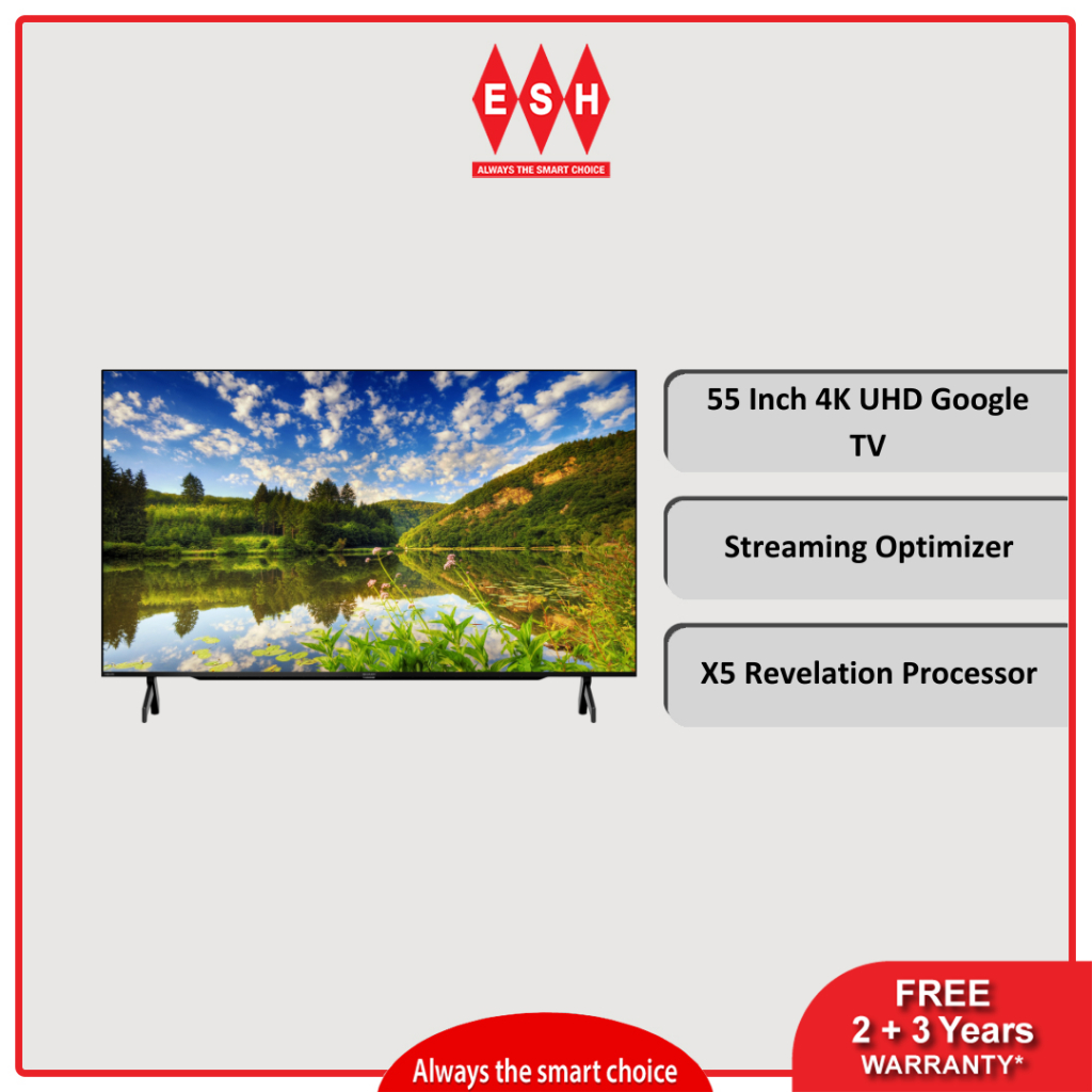 Sharp 4TC55FK1X 55 Inch AQUOS 4K UHD Google TV | ESH | Shopee Malaysia