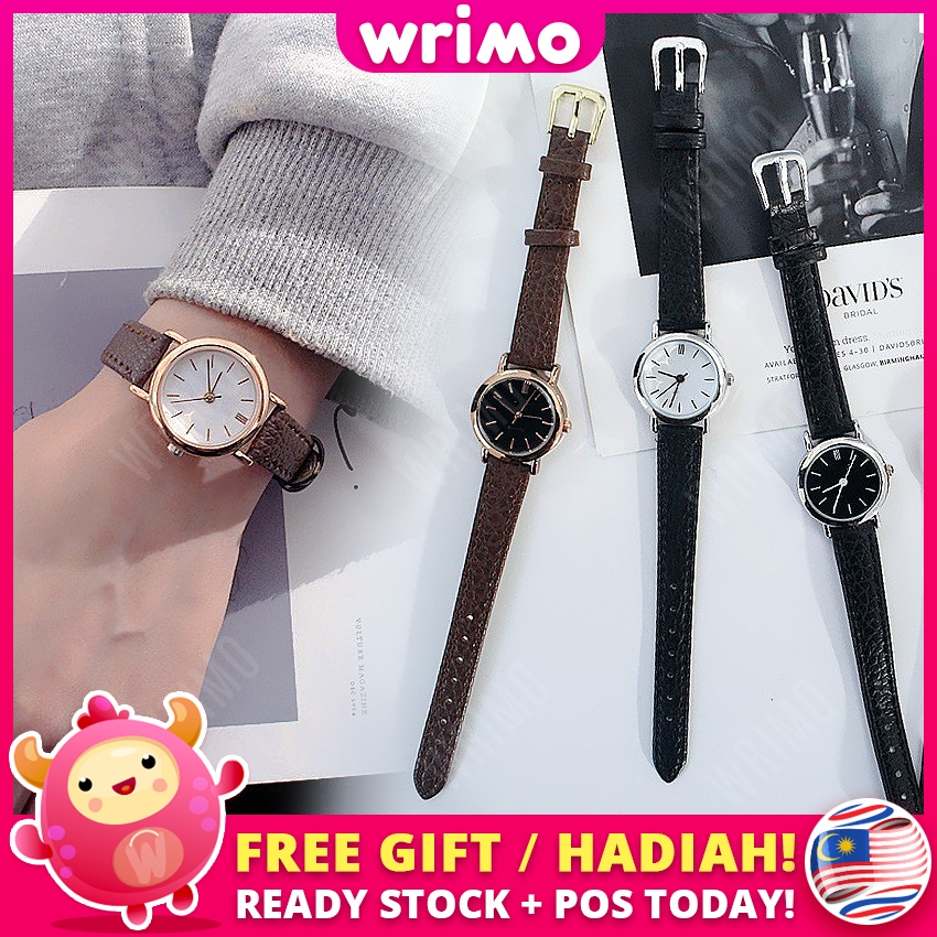 READY STOCK💝 WRIMO Simplex Watch Women's Analog Jam Tangan Leather Girl ...