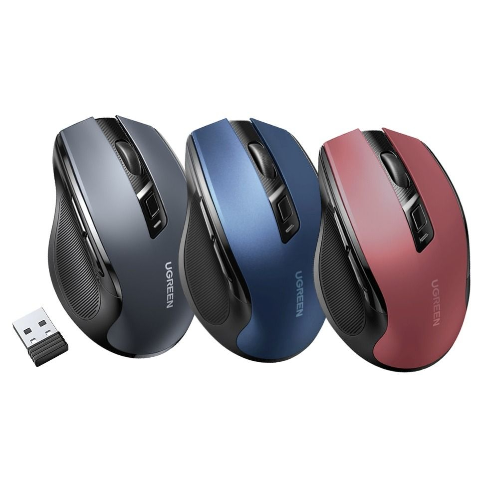 UGREEN WIRELESS SILENT MOUSE MU006 2.4G WITH 6 BUTTON & 4000DPI (MU006 ...