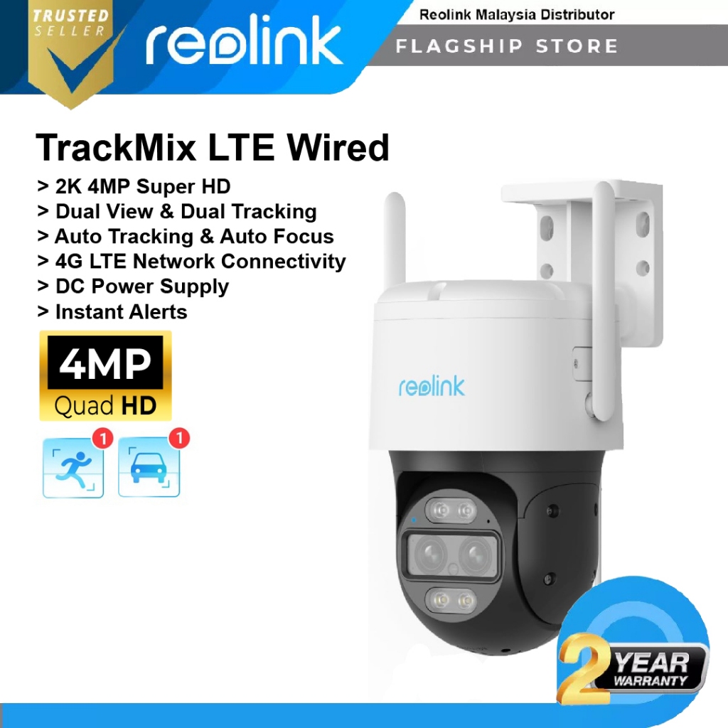 Reolink Trackmix Wired Lte Security Camera G Lte Camera Mp Ptz X