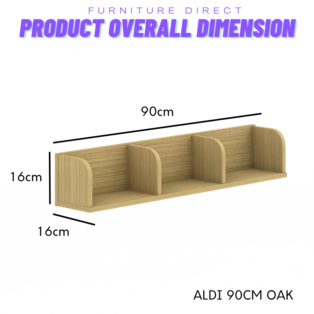 Furniture Direct 6218 ALFA ALDI shelving shelf Hanging wall unit