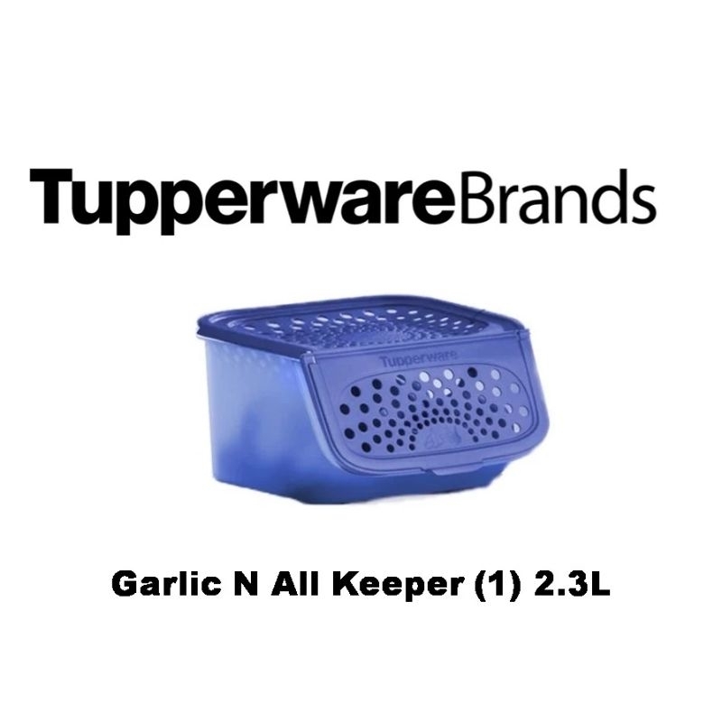 Tupperware Garlic Keeper 2.3L (MINI SIZE) [L 22.2cm W 18.3cm H 11.8cm] / Chop N Pour Shopee