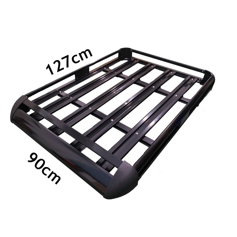 Universal DoubleDeck Car Roof Rack Only Luggage Frame Without Crossbars Cargo Alloy Top 100kg
