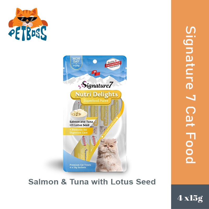 Signature 7 Nutri Delights Superfood Puree / Premium Cat Treats / Cat