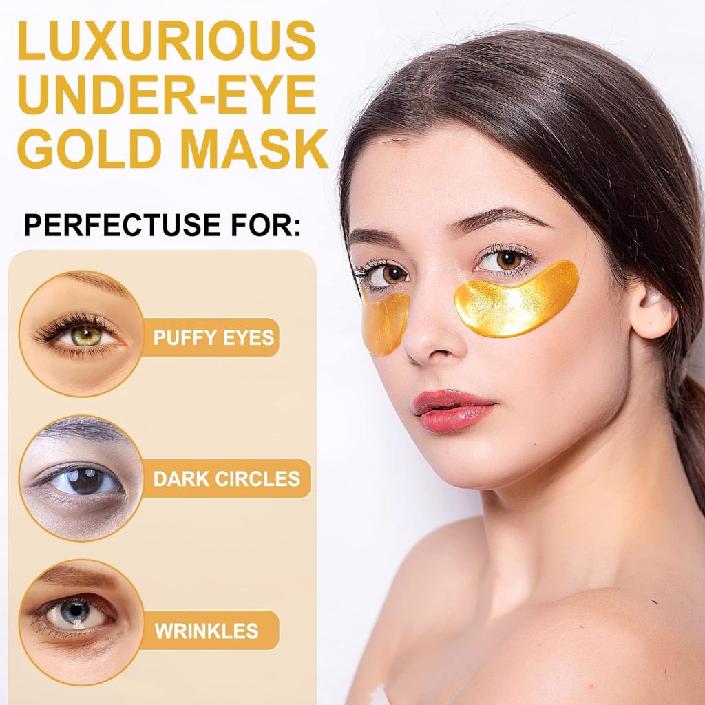 24K Gold Under Eye Patches Skin Care ProductsEye Masks Skincare for