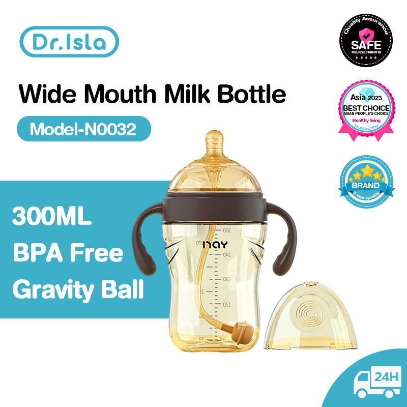 Dr.isla Baby Feeding Bottle Silicone Weaning Bottle Breastfeeding