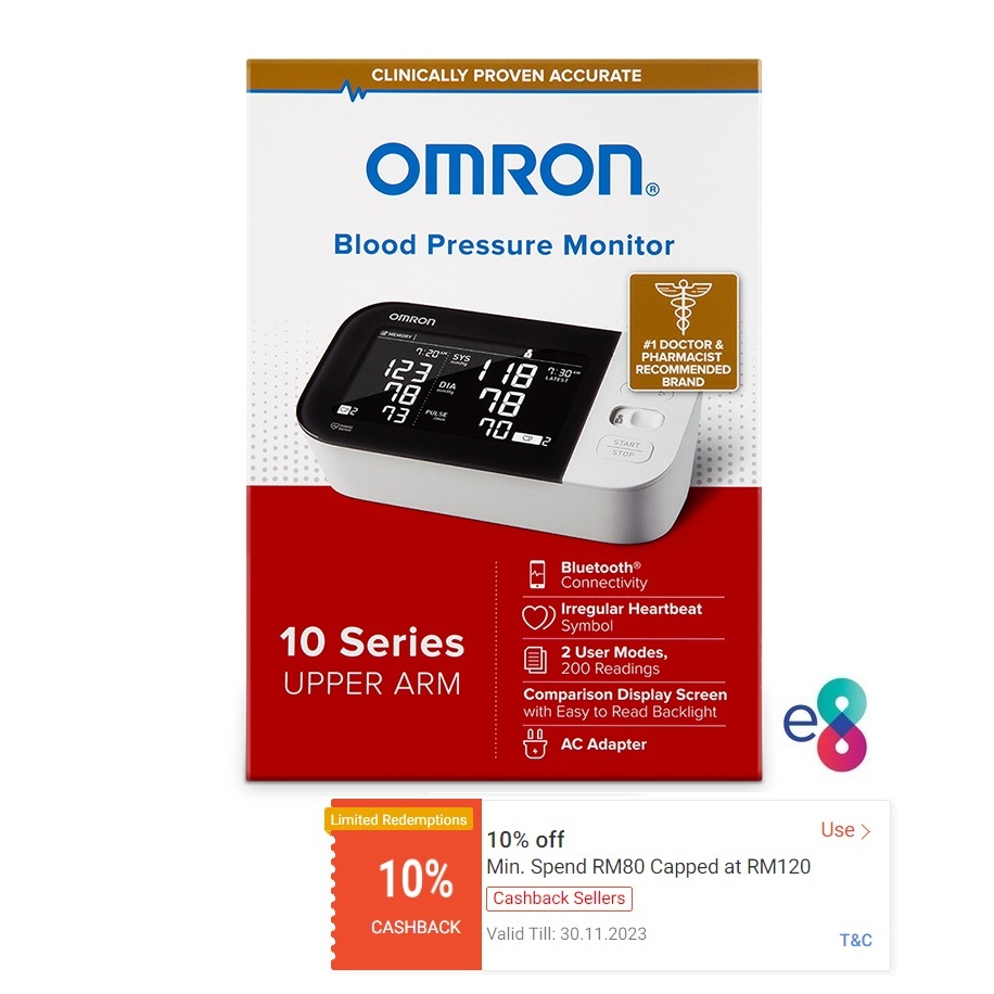 omron 10 BP7450 blood pressure monitor Bluetooth wireless/ HEM7361T