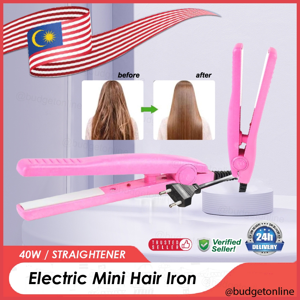 HD-768 Mini Hair Straightener Ceramic Plate Flat Iron Straightening ...