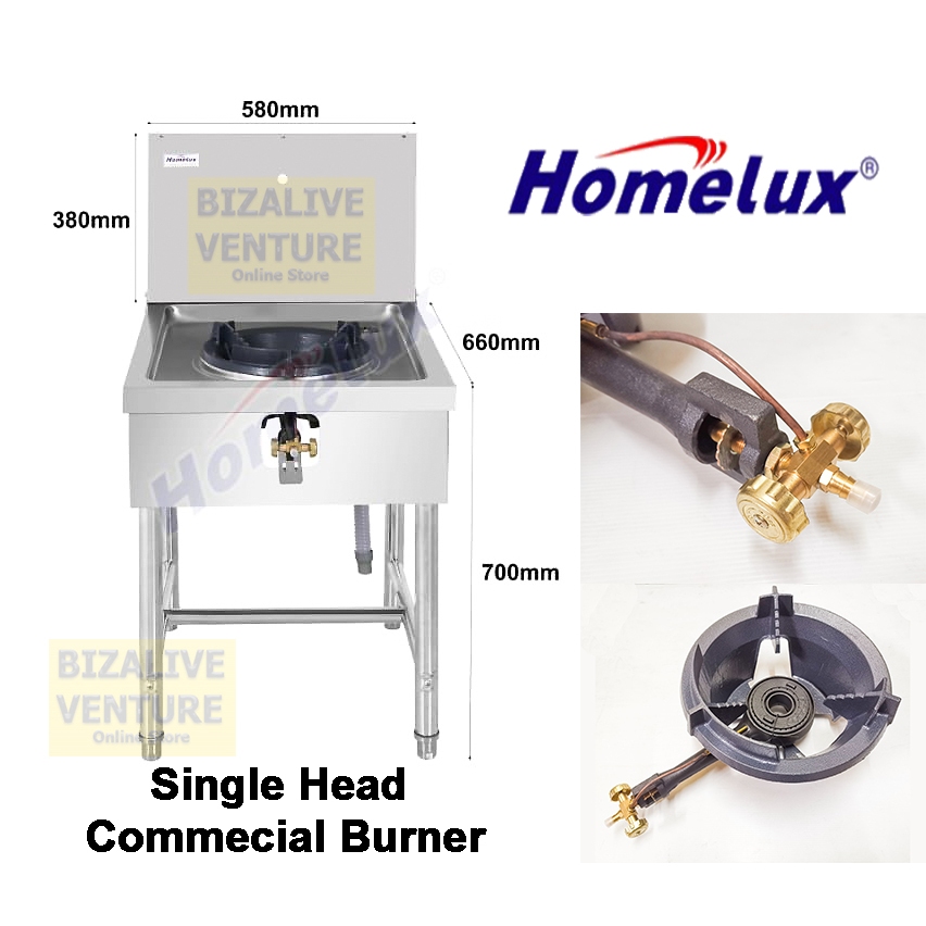 Homelux Commercial Stove Burner Stand High Pressure Gas Stove