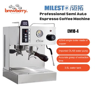 Espresso Machine with Milk Frother and Grinder, 15 Bar Automatic Espresso Coffee  Machine All In One Coffee Maker with Italian ULKA Pump, 2.5L Water Tank,  Brushed Stainless Steel for Home Office 