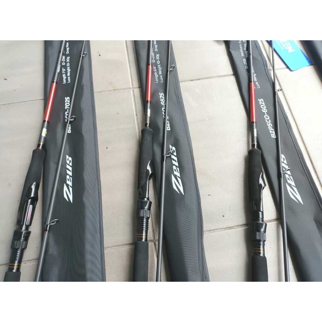 BULLZEN ZEUS CARBON SPINNING ROD | Shopee Malaysia
