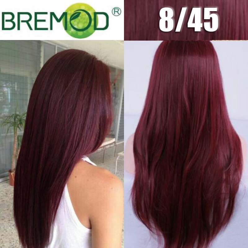 BREMOD 8/45 Burgundy Red Hair Color (Water permeable / Telus Air