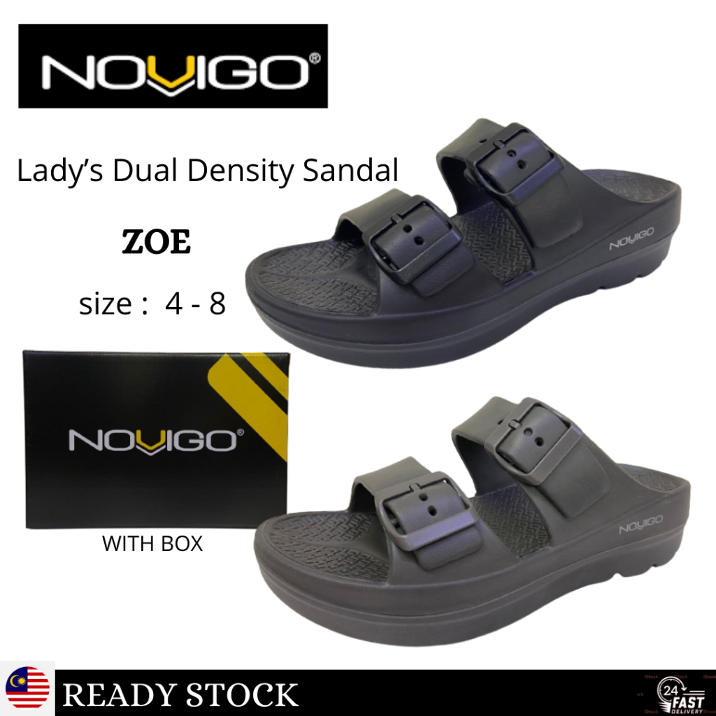 NOVIGO ZOE Lady's Dual Density Sandal | kasut selipar wanita [ ready ...