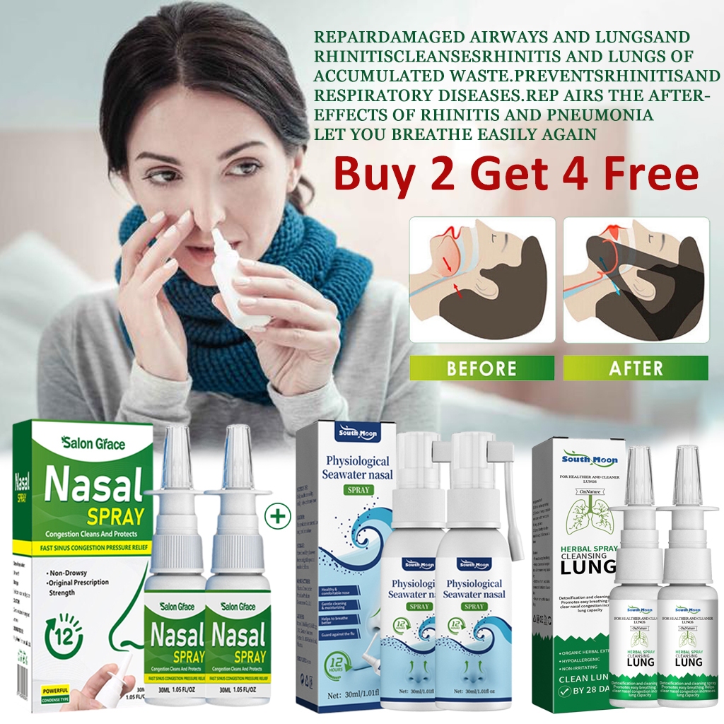 Salon Grace Nasal Spray Chronic Rhinitis Sinusitis Spray Original Herb ...